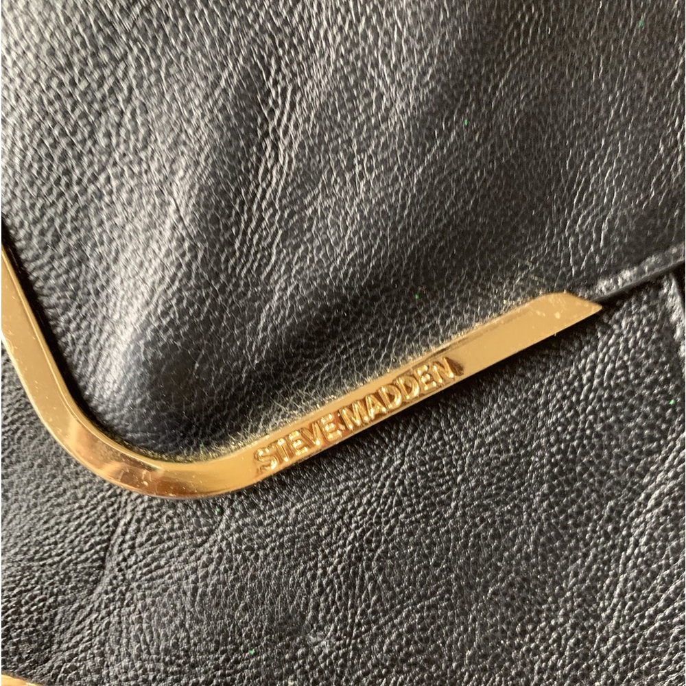 Steve Madden Slim Envelope Clutch Purse Women Color Black Size 7.75 X 11 - Picture 6 of 9